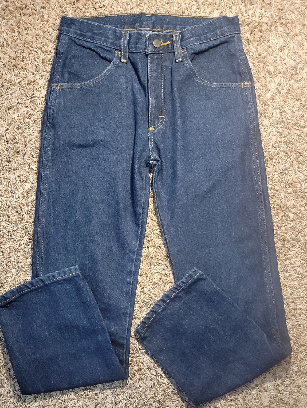 Men's Classic Dark Blue Jeans